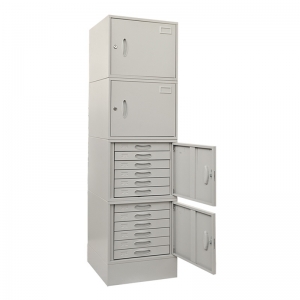 J-E2-4 wax block cabinet with door and lock